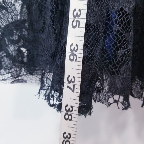 Talbot Runhof Silk Blend Off Shoulder Lace Ruched Cocktail Dress - Picture 8 of 13